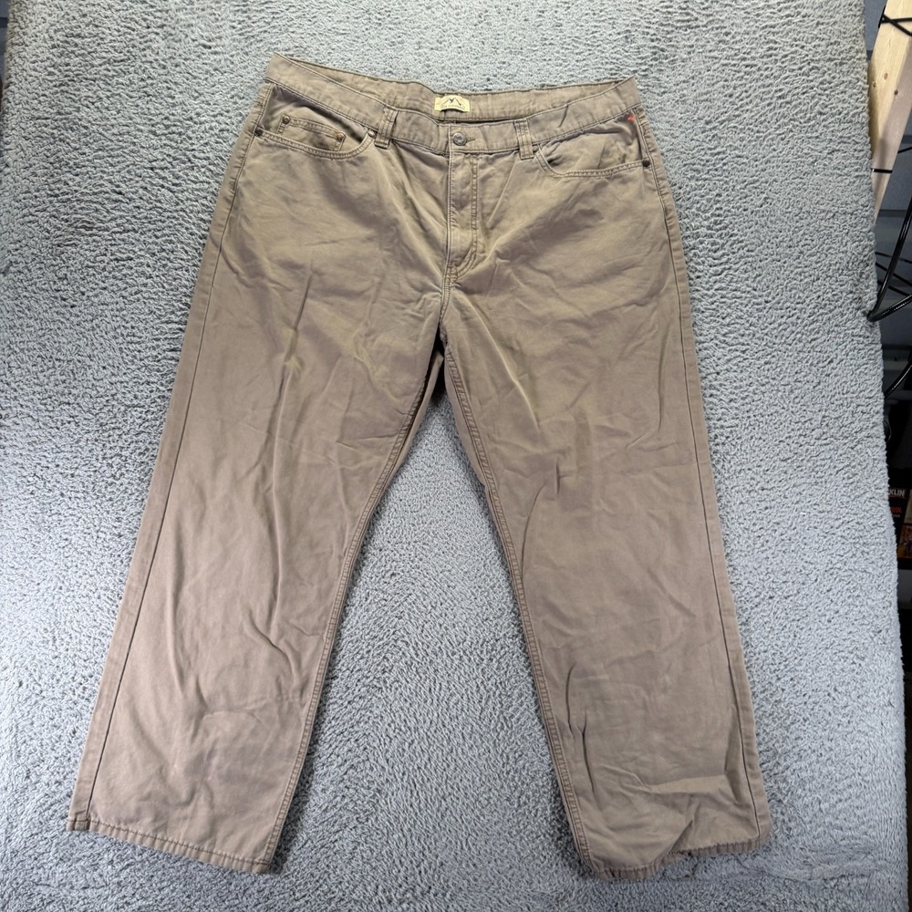 Blue Mountain Pant Men's 44x30 Beige Cotton Khakis Straight Workwear Utility